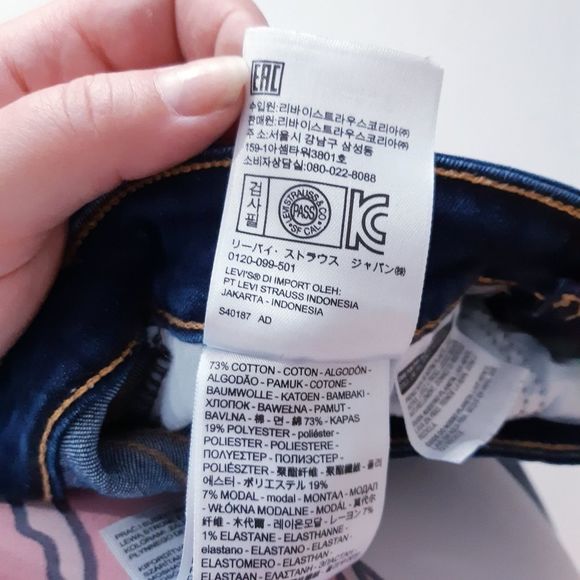 Levis 712 Dark Wash Slim Leg Like New - Picture 11 of 13